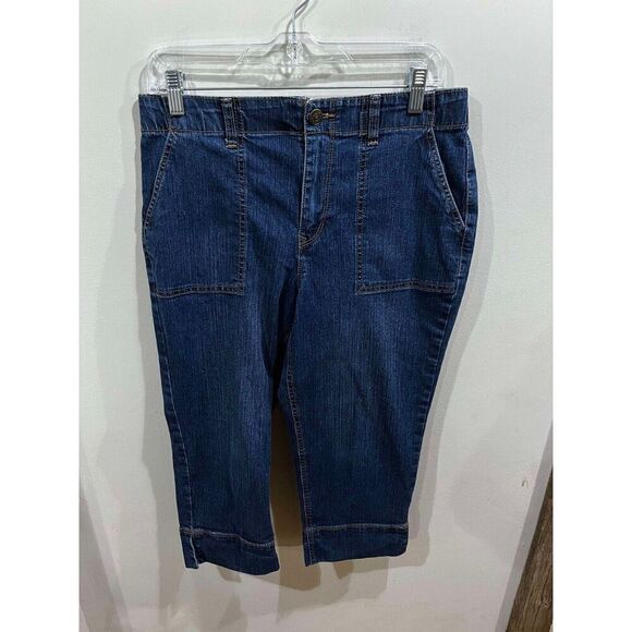 Gloria Vanderbilt Denim - Gloria Vanderbilt Jeans Womens 6 Missy Capri High Rise Denim EUC Beach Casual